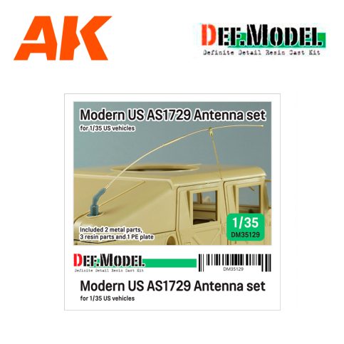 DEF DM35129 Modern US AS1729 Antenna set (for 1/35 US vehicles)