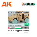 DEF DW35153 US JLTV Sagged wheel set ( for ILK 1/35)
