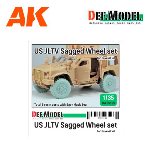 DEF DW35153 US JLTV Sagged wheel set ( for ILK 1/35)