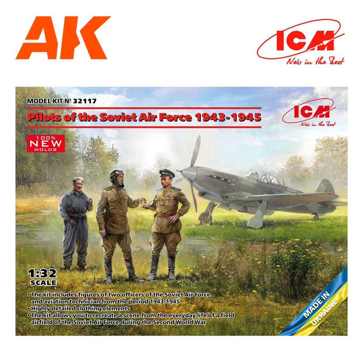 Pilots of the Soviet Air Force 1943-1945 (100% new molds) 1/32