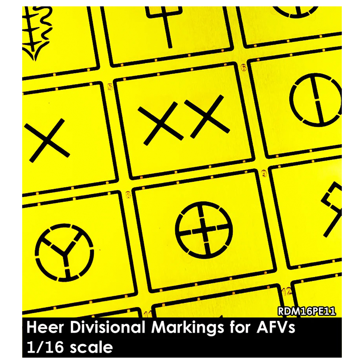 Heer Divisional Insignia for AFVs 1/16