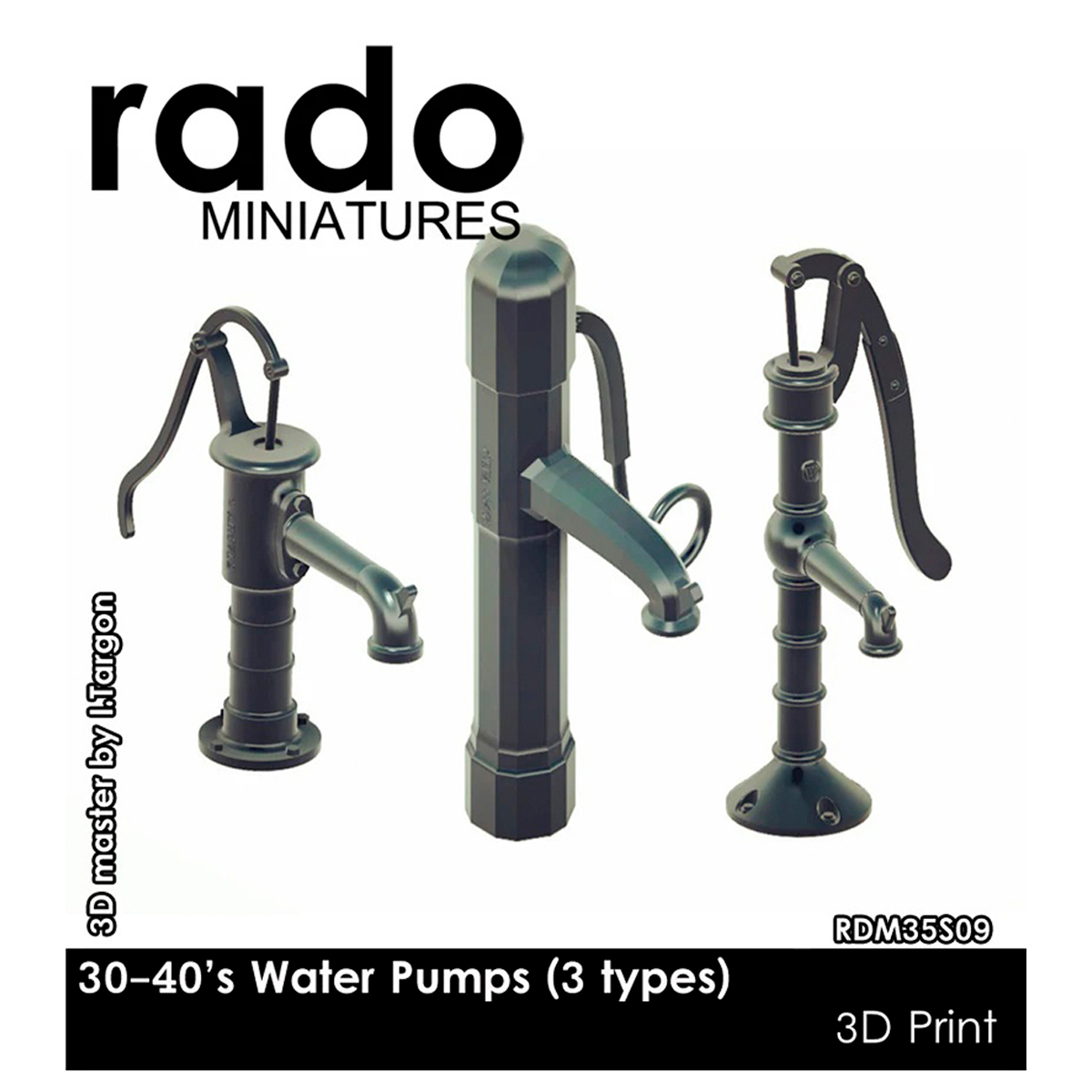 1930-’40s Water Pumps, 3D Product 1/35