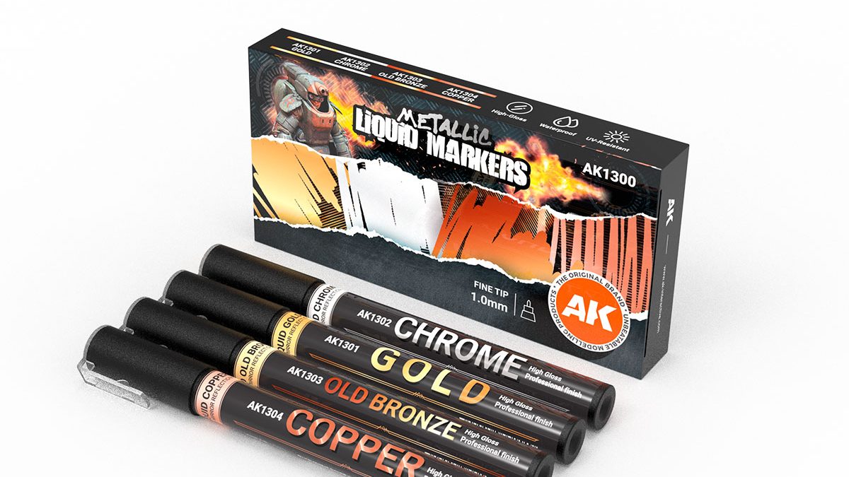 MARQUEUR LIQUIDE MÉTALLIQUE – CHROME AK1302 AK INTERACTIVE