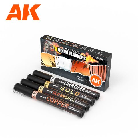liquid metallic marker ak1300 4 units set