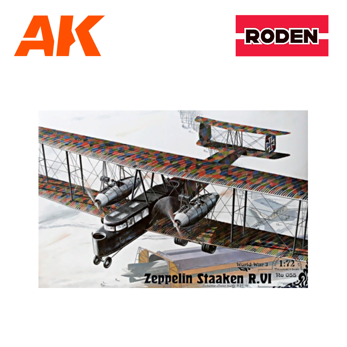 Buy RODEN 1/72 Zeppelin Staaken R.VI online for55,00€ | AK-Interactive