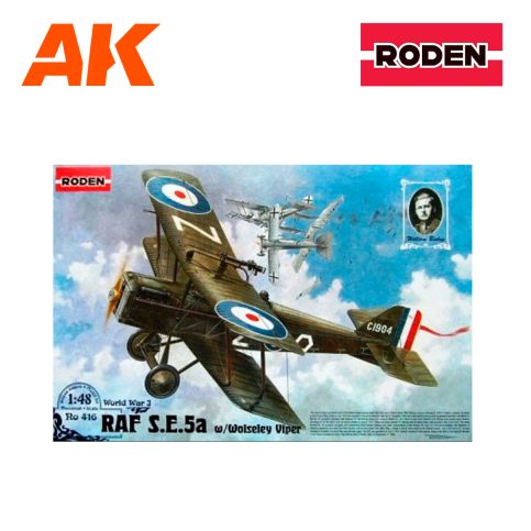 ROD 416 RODEN 1/48 RAF S.E.5a w/Wolseley Viper