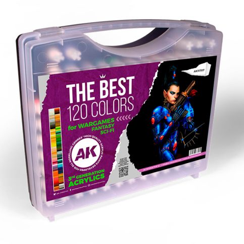 AK11707 THE BEST 120 COLORS FOR WARGAMES, FANTASY & SCI-FI