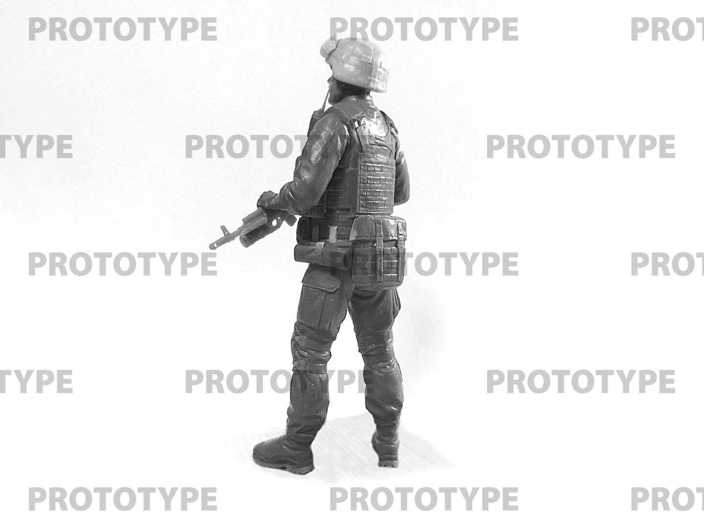 Ukrainian Army Soldier made with real LEGO® Minifigure