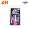 AK1112 CLEAR HOLLOW BASES 25 MM