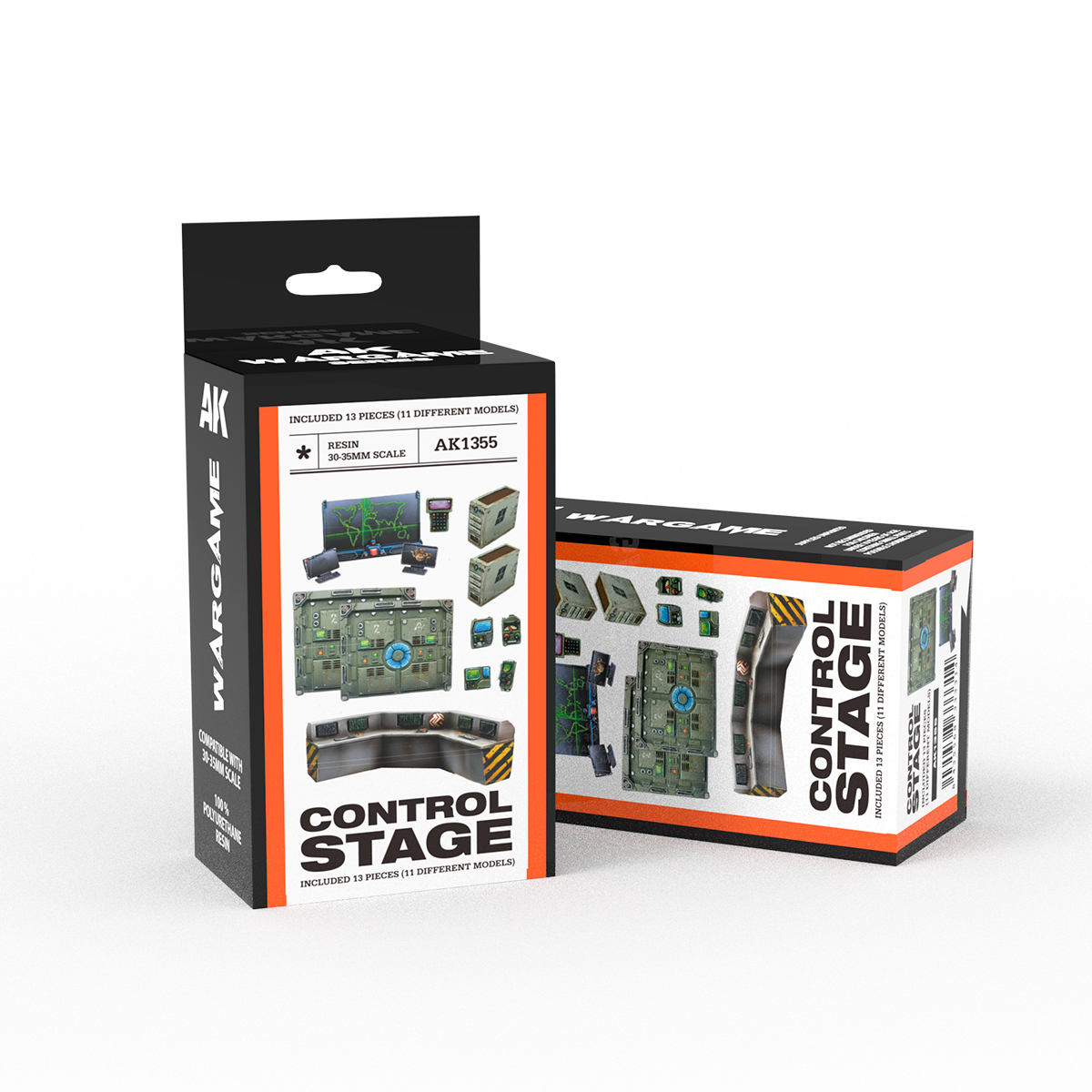 CONTROL STAGE- SCENOGRAPHY WARGAME SET – 100% POLYURETHANE RESIN COMPATIBLE WITH 30-35MM SCALE