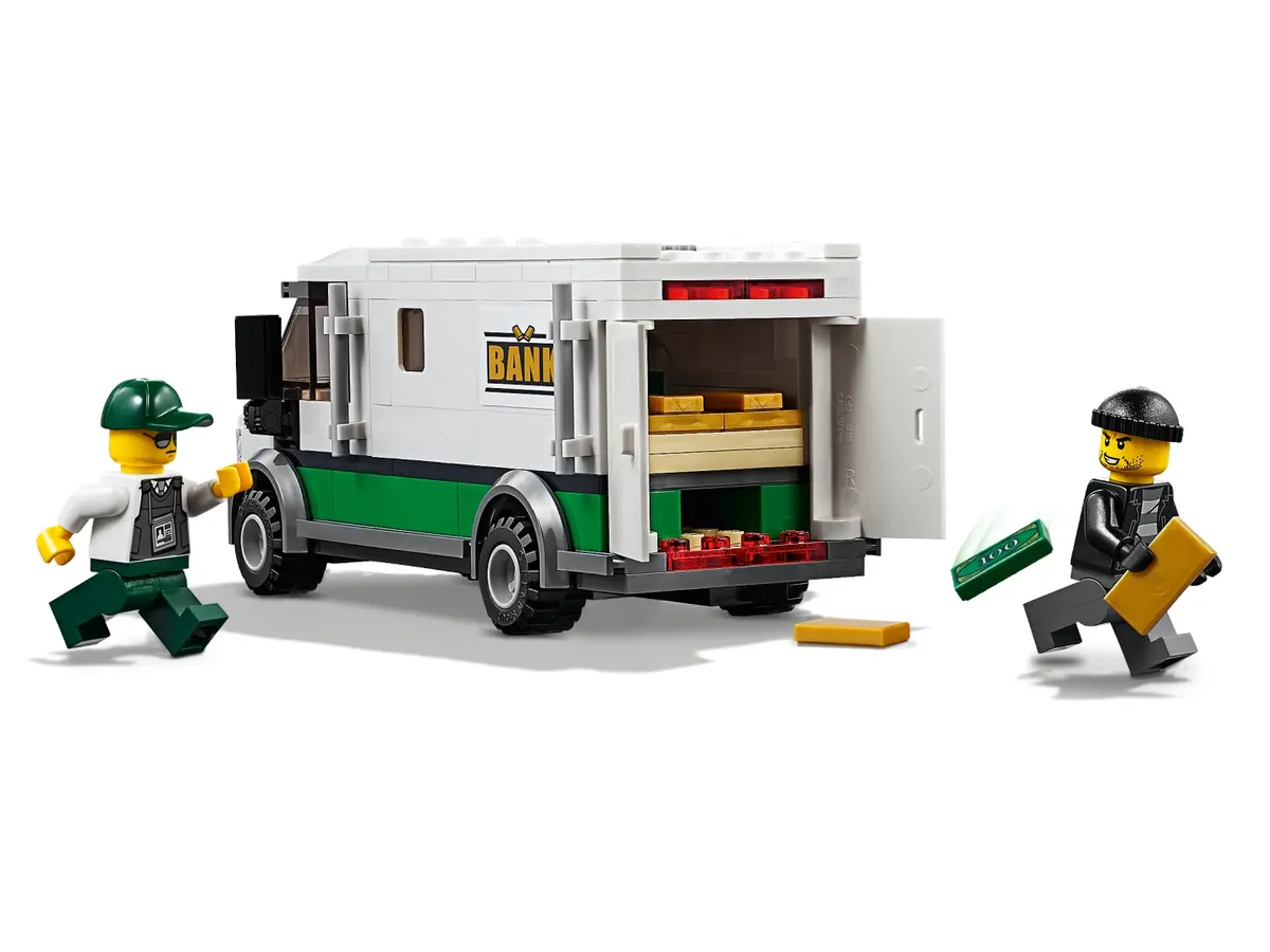 Lego Train City Armour Bank Cash Truck Security Van from Cargo