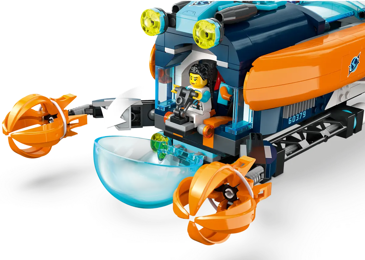 LEGO - Base submarina em construção com explorador mergulhador