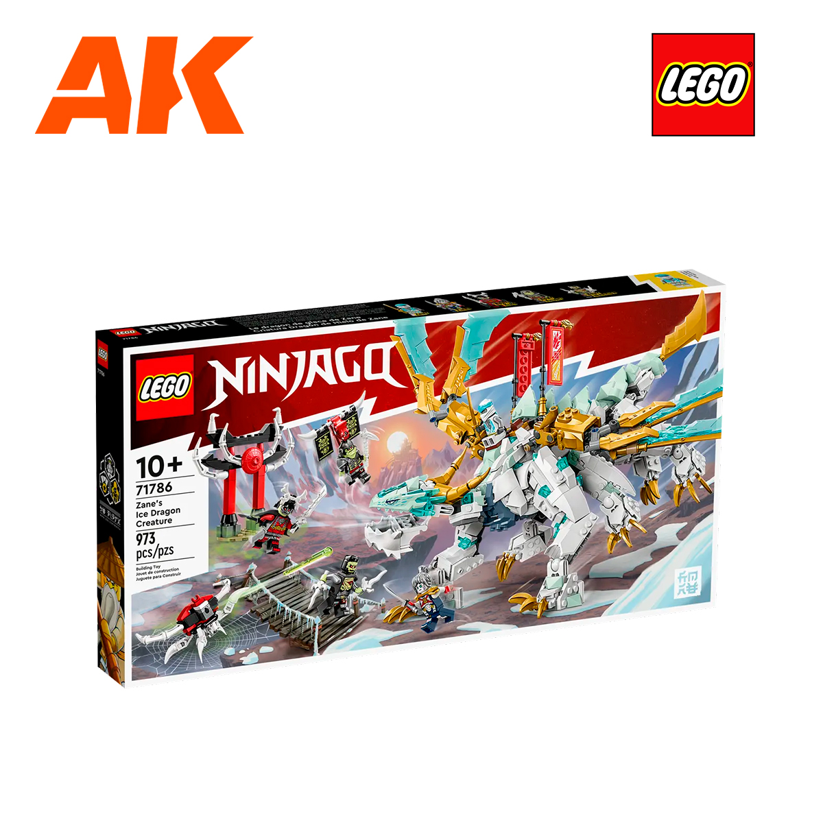 LEGO® Ninjago® Zane's Ice Dragon Creature 973 Piece Building Kit (71786)