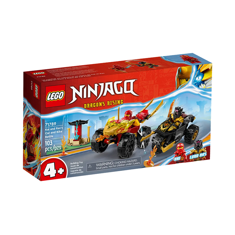LEGO® Kai and Ras’s Car and Bike Battle – Batalla en Coche y Moto de Kai y Ras
