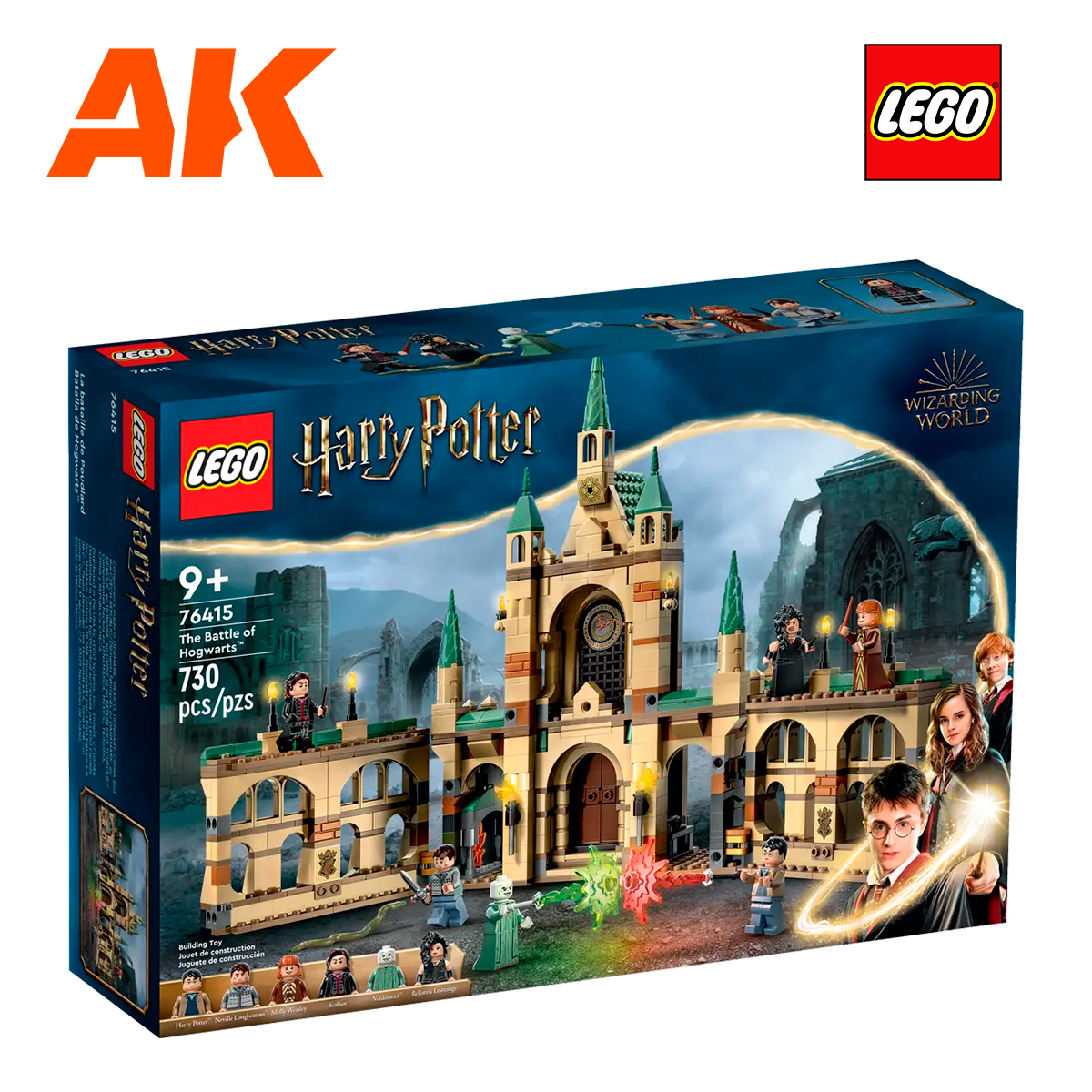  LEGO Harry Potter The Battle of Hogwarts Building Toy Set,  Harry Potter Toy for Boys, Girls and Kids Ages 9+, Features a Buildable  Castle Section and 6 Minifigures to Recreate an