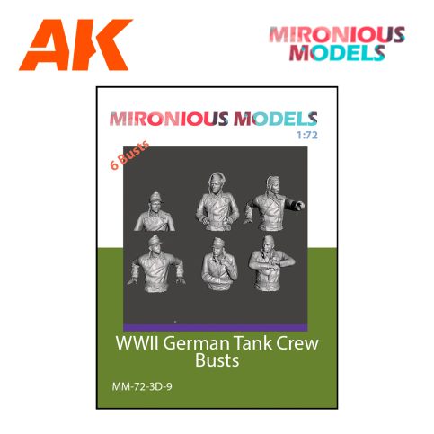 MIR72009 1/72 WWII German Tank Crew Bust