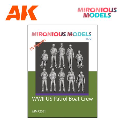 MIR72051 1/72 WWII US Patrol Boat Crew