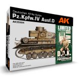 AK35504-A PZ.KPFW.IV AUSF.D AFRIKA KORPS + DAK PANZERFAHRER 1/35 SCALE