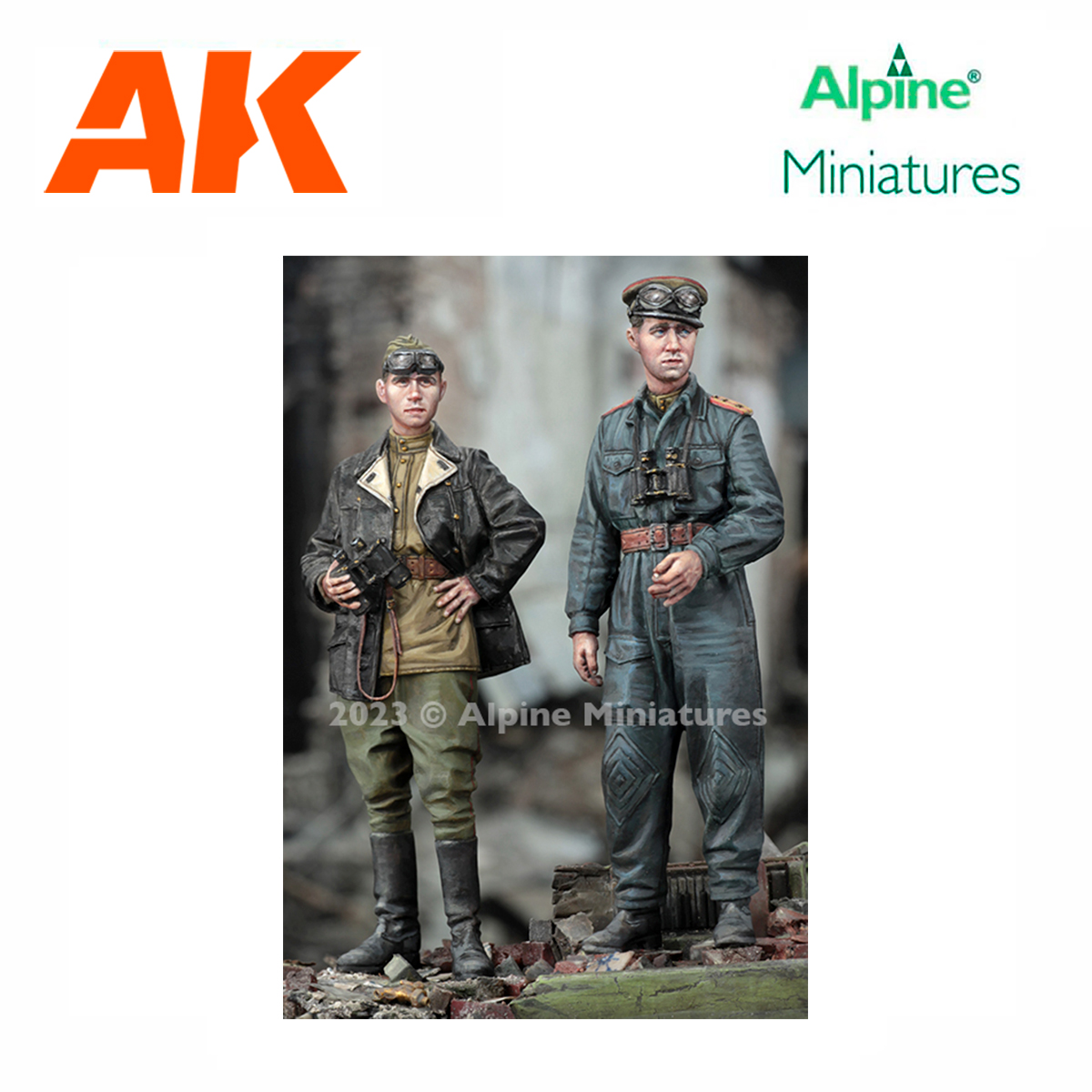 WW2 Soviet Tank Officer Set (2 figs) 1/35