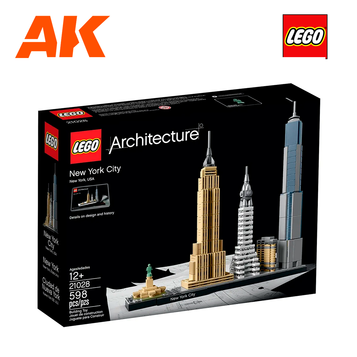 LEGO Architecture New York City Skyline 21028, Collectible Model Kit for  Adults to Build, Creative Activity, Home Décor Gift Idea
