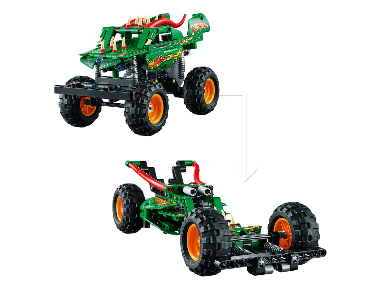 Lego green best sale monster truck