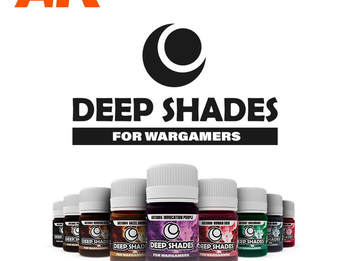 AKI 13004 Deep Shades for Wargamers Hazel Brown Acrylic Paint 30ml