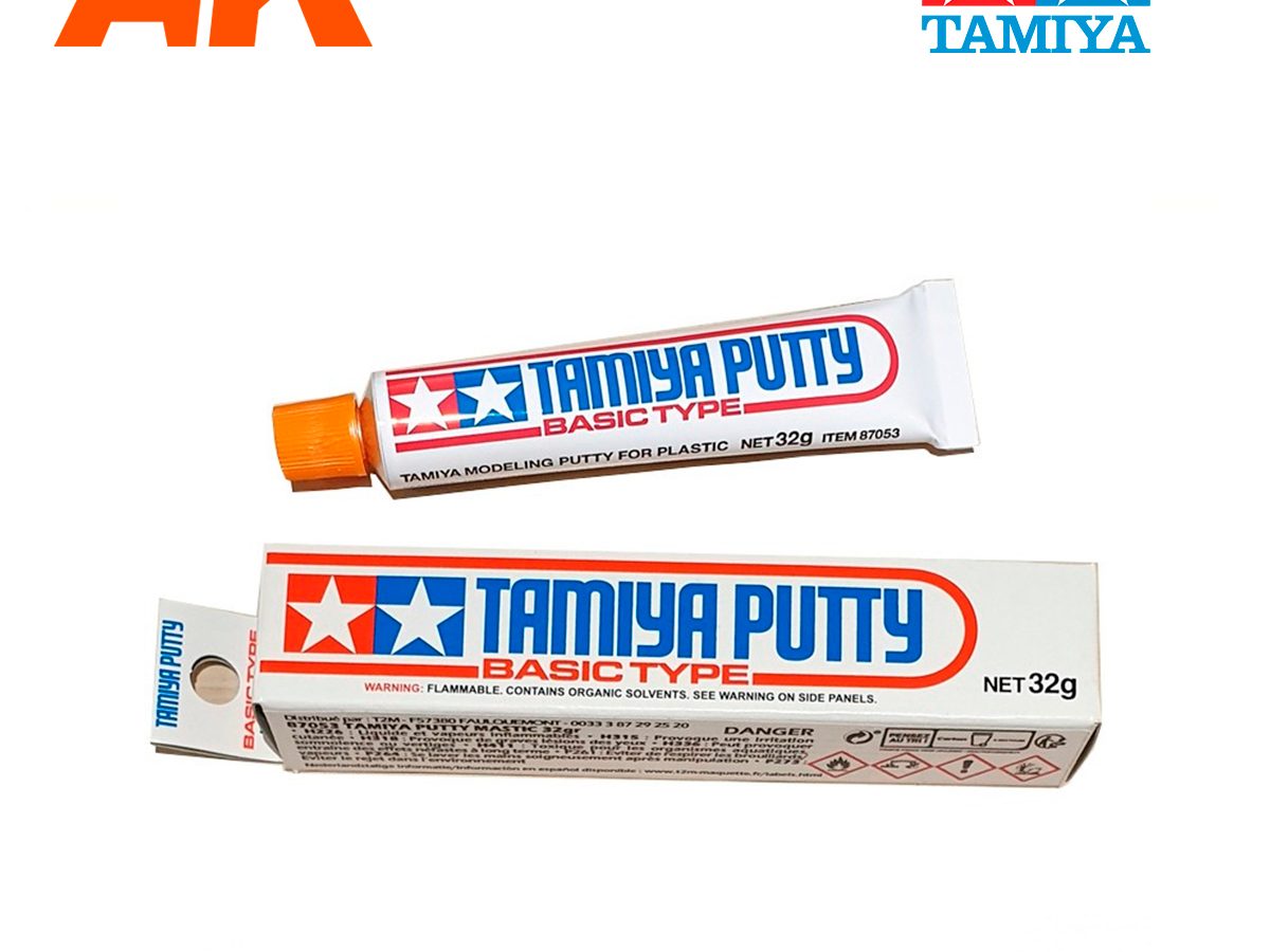 TAMIYA Putty 3Assort Pack Set Basic/White/Polyester Modeling Putty for  Plastic