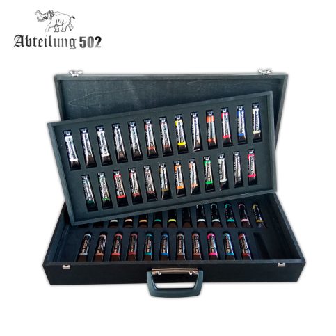 ABT1000 OILS ABTEILUNG LUXURY WOODEN BRIEFCASE 49 COLORS (LIMITED EDITION)