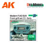 DEF DM35139 FJ43 front grill set (1) Early (for 1/35 AK Interactive kit)