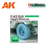 DEF DW35159 FJ43 Sagged wheel set -Bridgestone (for 1/35 AK Interactive kit)