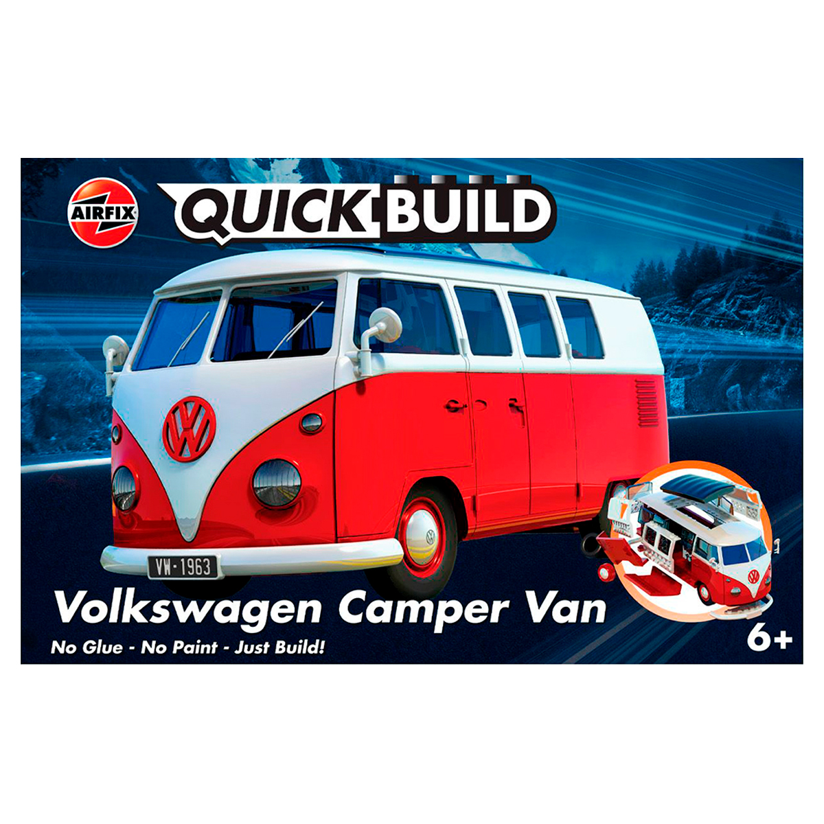 QUICKBUILD VW Camper Van red