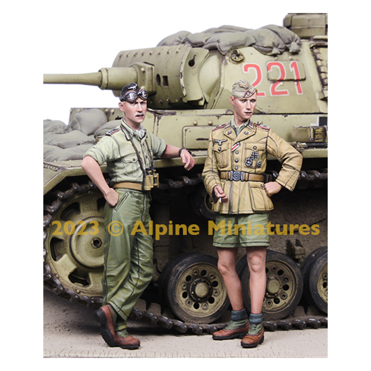 German DAK Panzer Crew Set (2 figs) 1/35