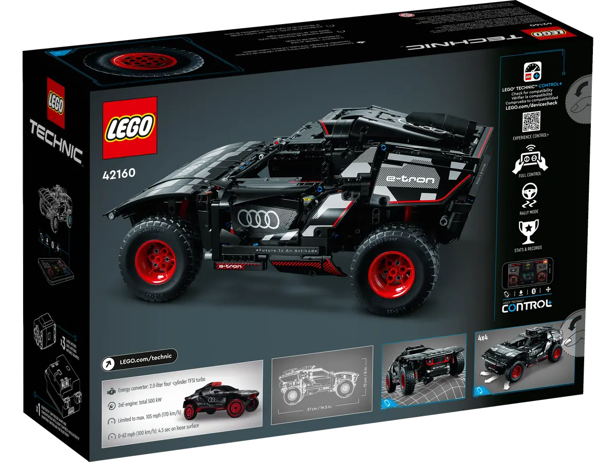 LEGO 42109 Technic Control+ Control Top Gear Rally Juego de construcción de  modelos de coche de carreras RC para 9 años en adelante