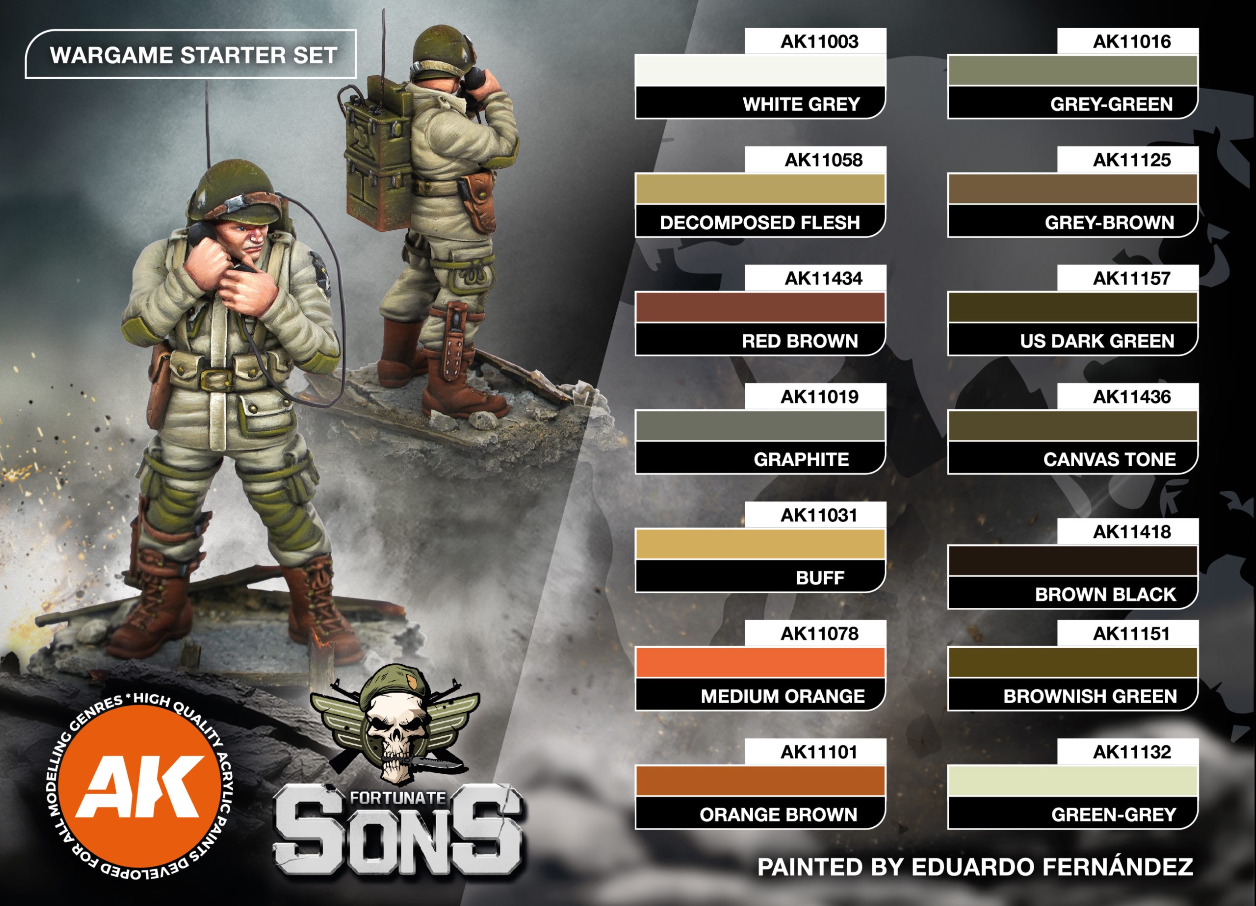 AK Interactive Figure Series: DAK Soldier Uniforms Acrylic Paint