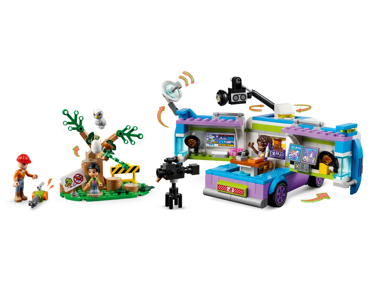 LEGO Friends Newsroom Van Animal Rescue Set - Imagination Toys
