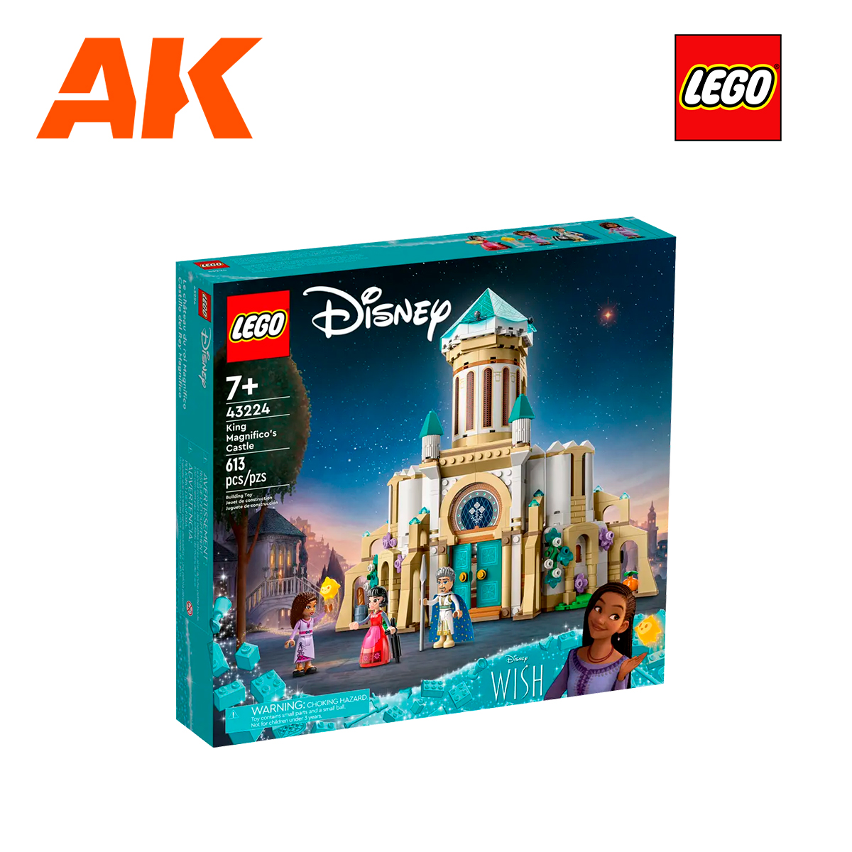 LEGO Disney Wish: King Magnifico's Castle 43224 Building Toy Set, A  Collectible Set for Kids Ages 7 and up to Play Out Favorite Scenes from the  Disney Movie, Inspire Pretend Play within