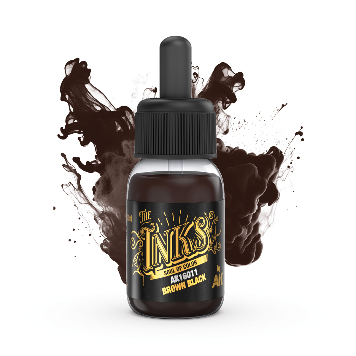 TINTA MARRÓN NEGRA – BROWN BLACK INK