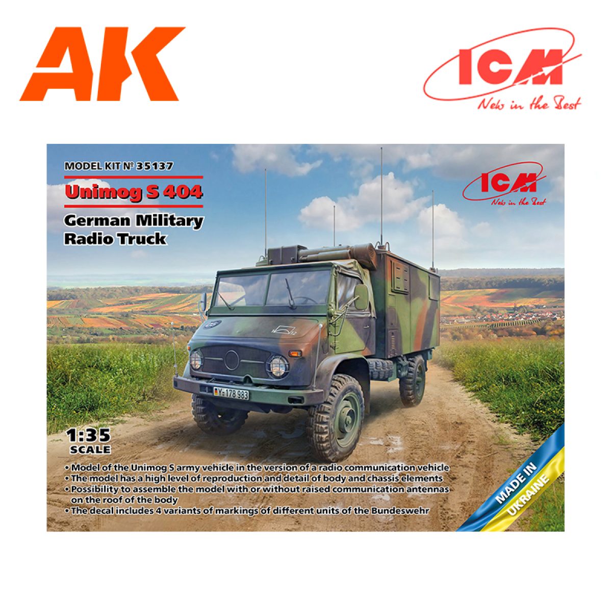 Buy Unimog S 404, German Military Radio Truck 1/35 online for38,95