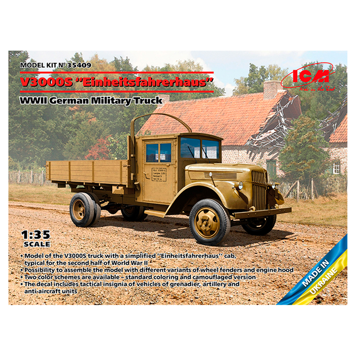 V3000S ‘Einheitsfahrerhaus’, WWII German Military Truck 1/35