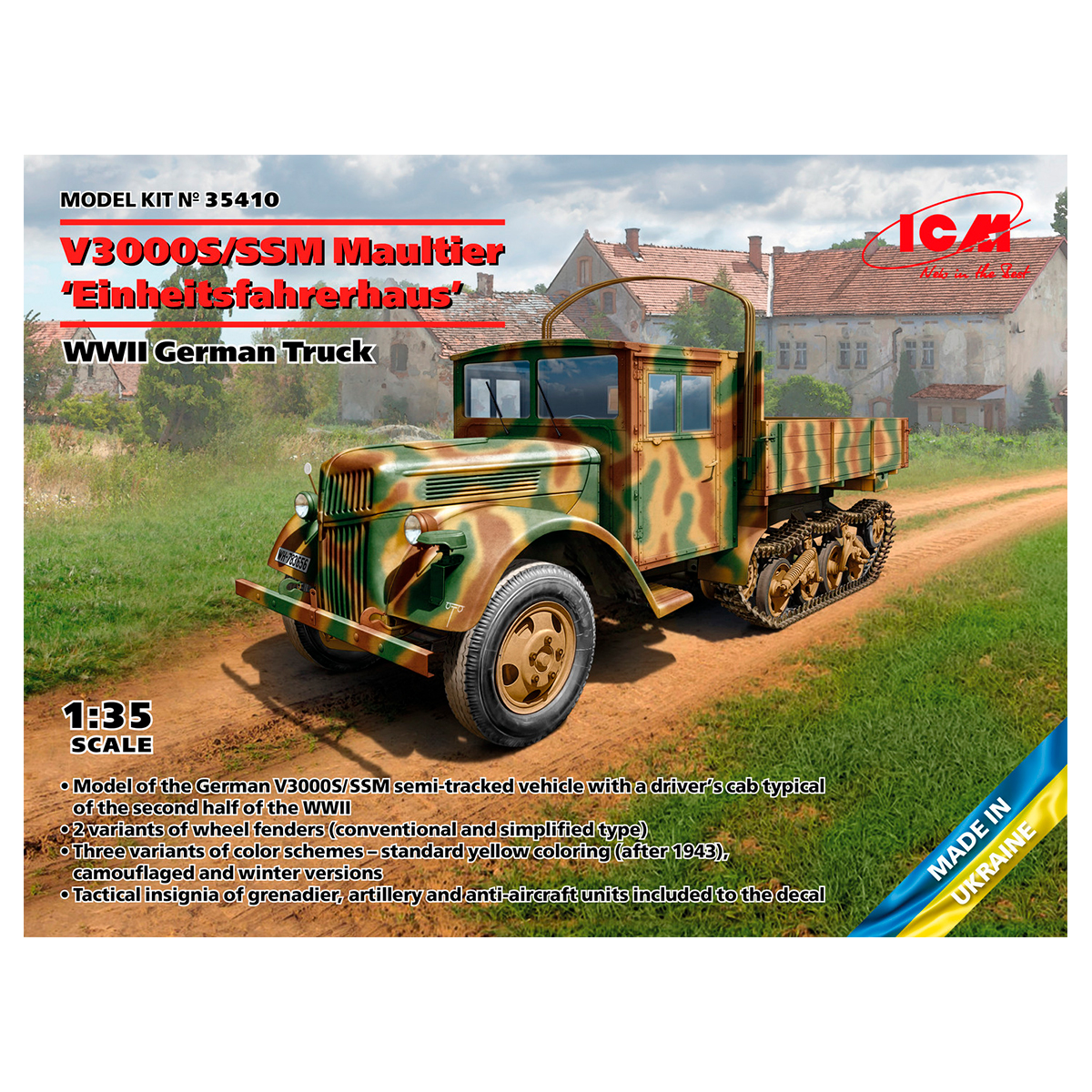 V3000S/SSM Maultier ‘Einheitsfahrerhaus’, WWII German Truck 1/35