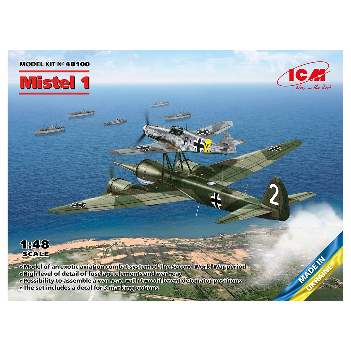 Mistel 1, WWII German Composite Aircraft 1/48