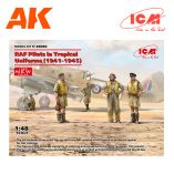 ICM 48080 RAF Pilots in Tropical Uniforms (1941-1945) (100% new molds)