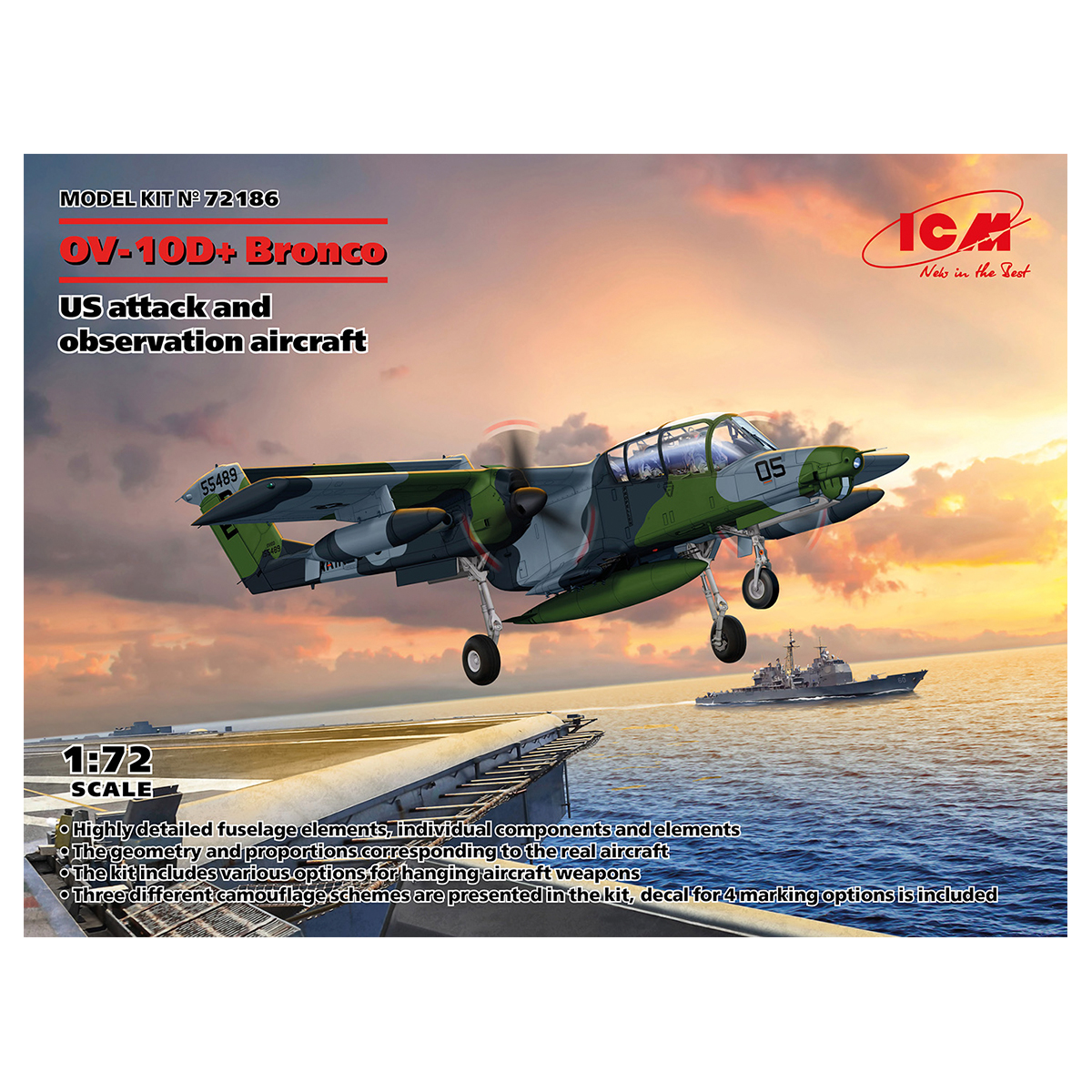 OV-10D+ Bronco, US attack and observation aircraft 1/72