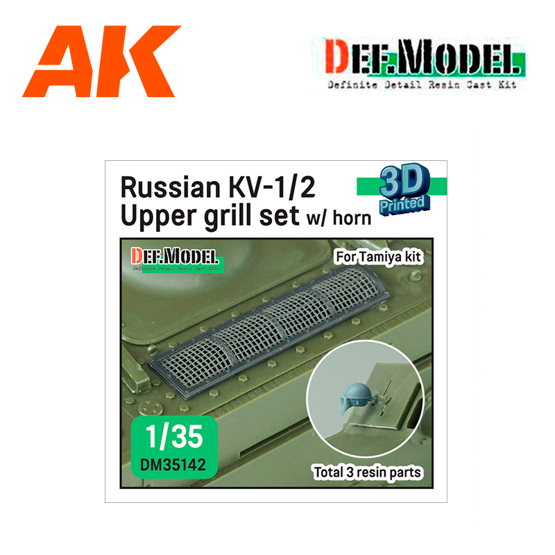 WWII Russian KV-1/2 upper grill set (for Tamiya new kit 1/35)