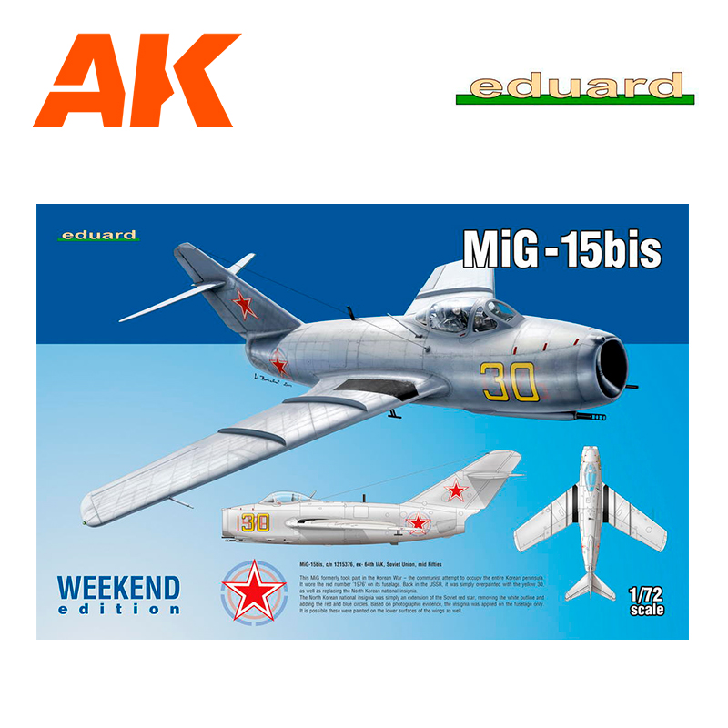 EDUARD 1/72 MiG-15bis Weekend Edition