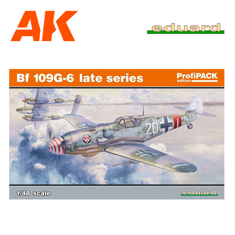 EDUARD 1/48 Messerschmitt Bf 109G-6 late series ProfiPack