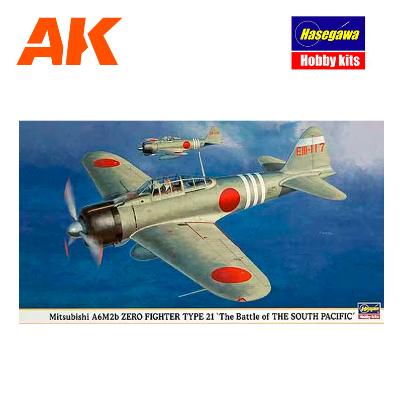 HASEGAWA 1/48 Mitsubishi A6M2b Zero Fighter Type 21 ‘The Battle of The South Pacific’