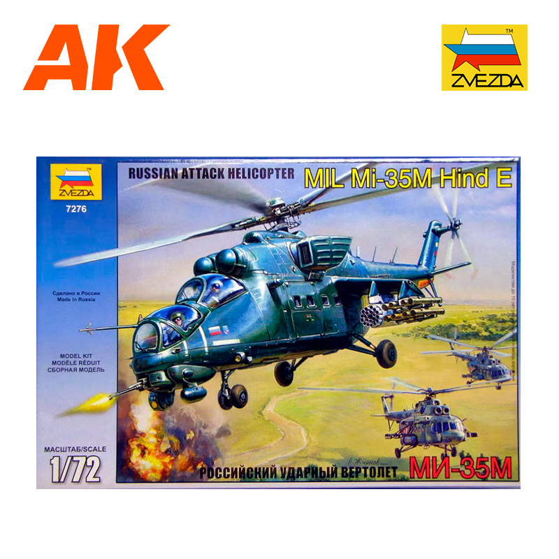 ZVEZDA 1/72 Russian Attack Helicopter Mil Mi-35M Hind E