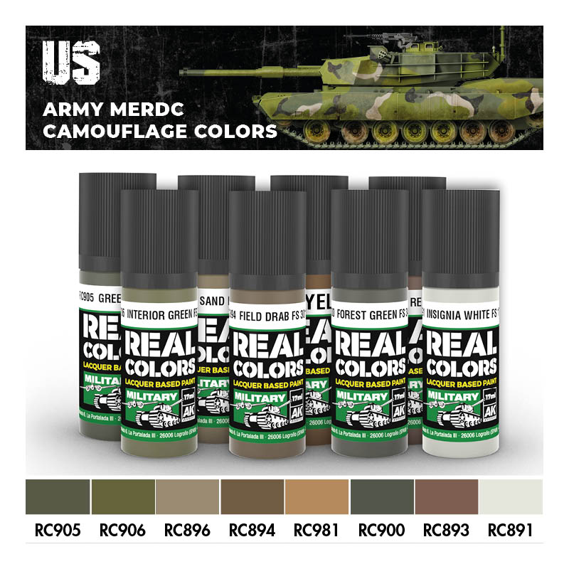 US Army MERDC Camouflage Colors
