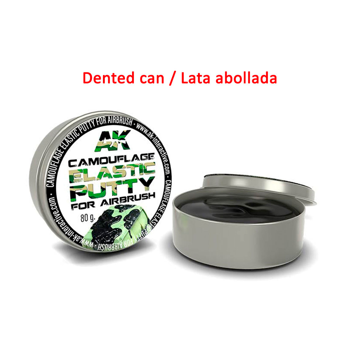 CAMOUFLAGE ELASTIC PUTTY (Dented can / Lata abollada)